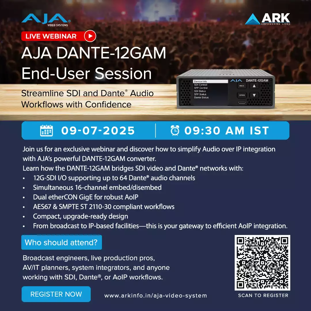 AJA DANTE-12GAM Webinar