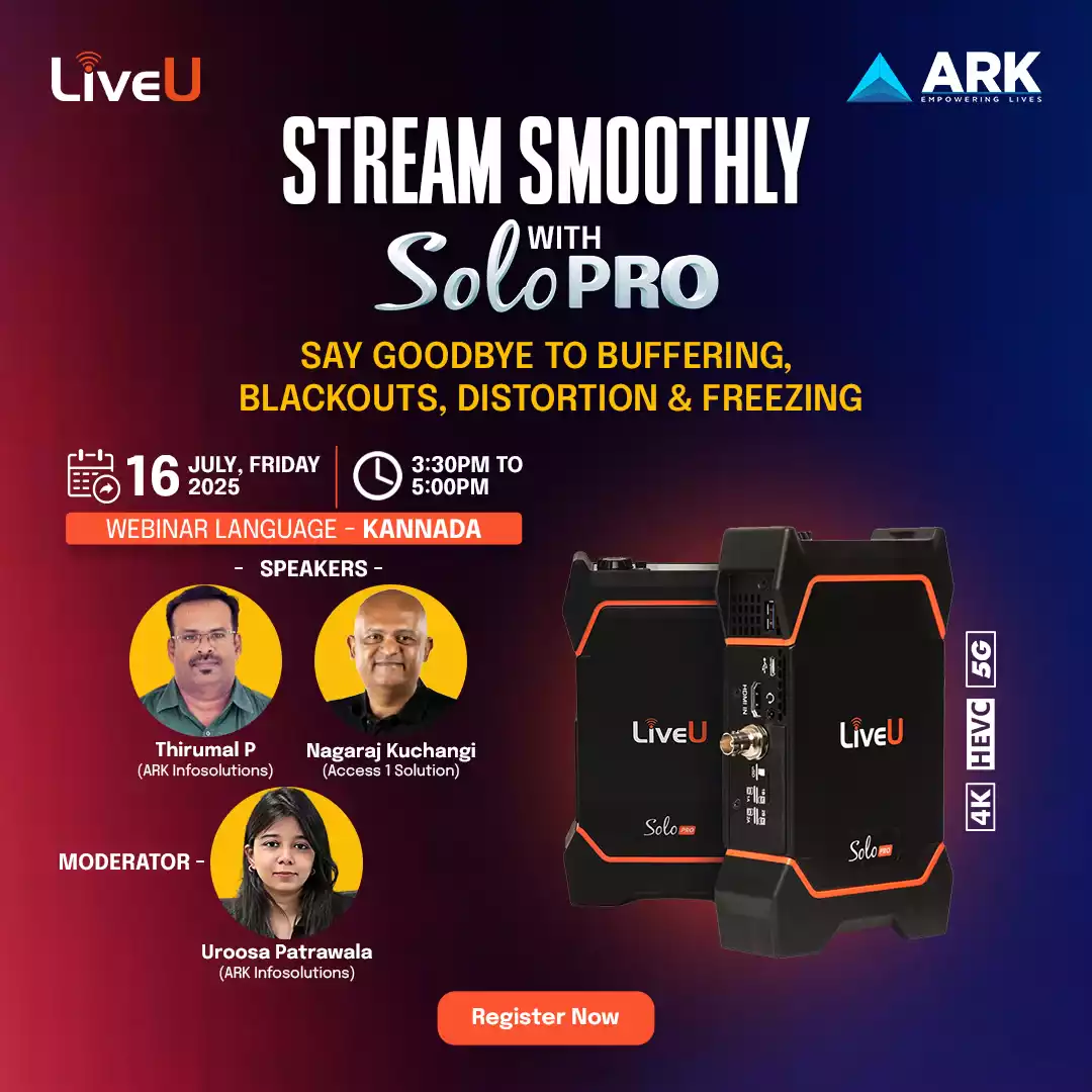 LiveU Solo Pro Webinar-Kannada