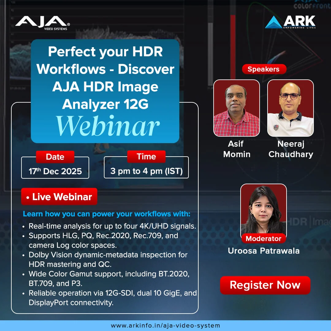 Webinar- AJA HDR Image Analyzer 12G