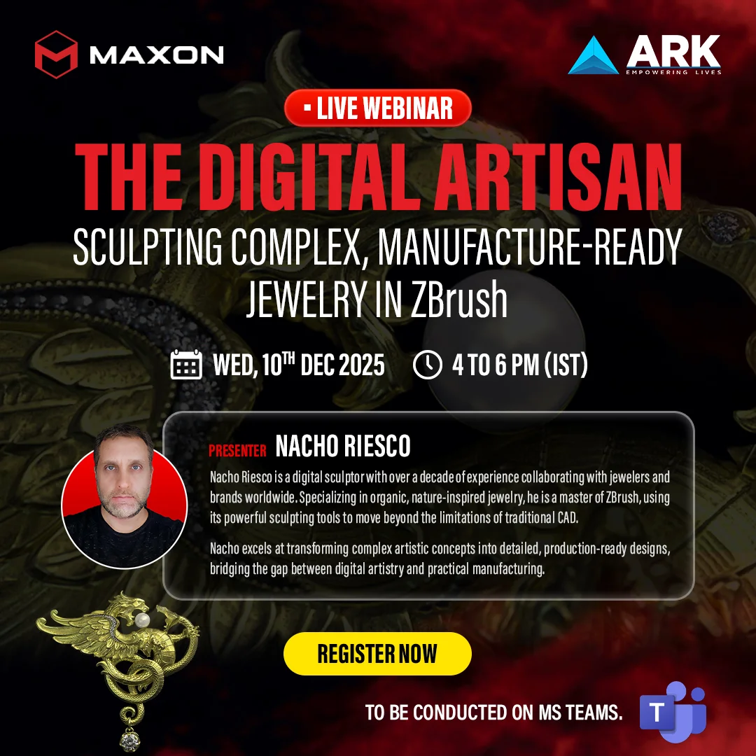 The Digital Artisan: Sculpting Complex, Manufacture-Ready Jewelry in ZBrush - Webinar