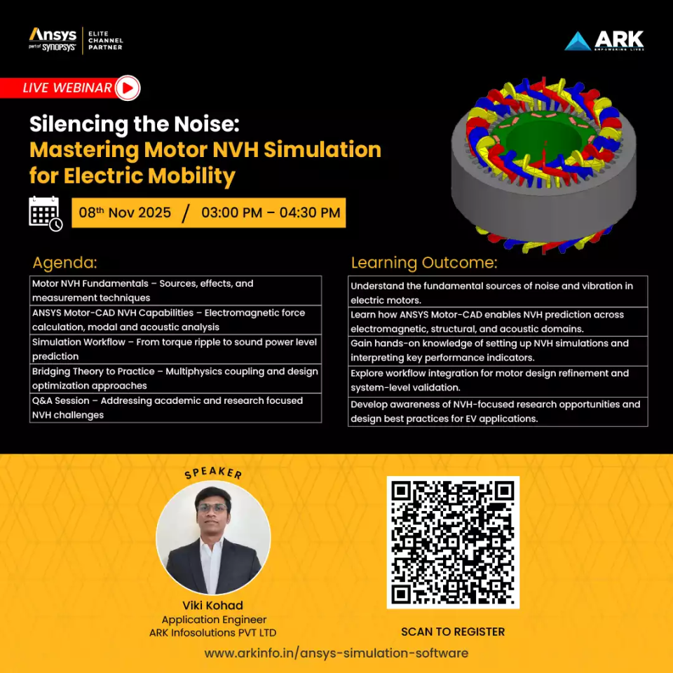 Ansys webinar Mastering Motor NVH Simulation