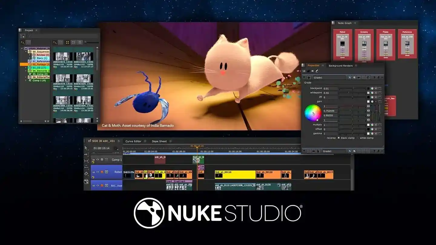 Nuke Studio - Combines compositing, editorial, and review
