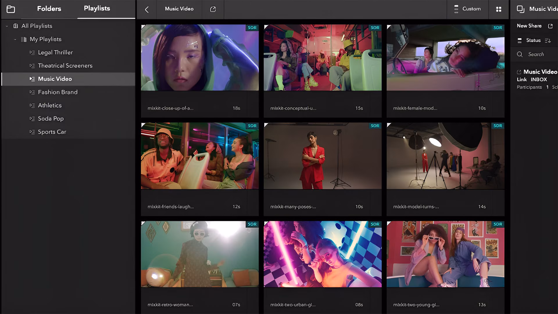 Playlists and Sharing