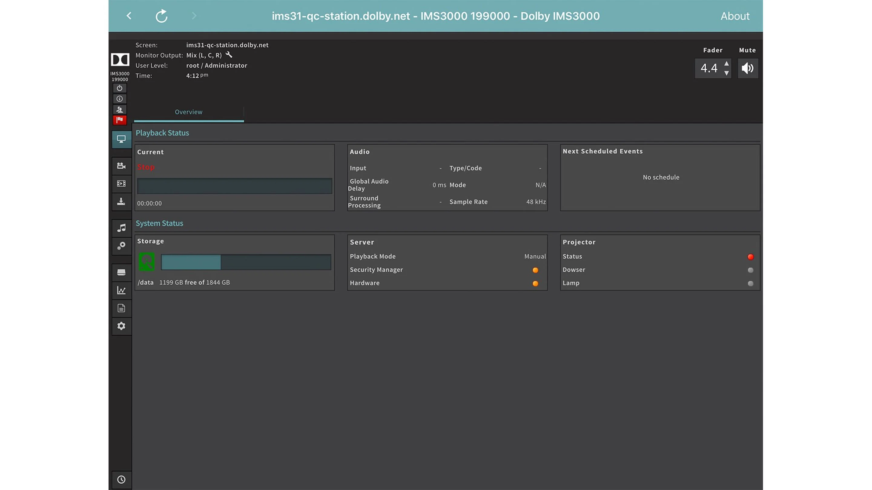 Dolby IMS3000 Bluetooth Tablet Control App