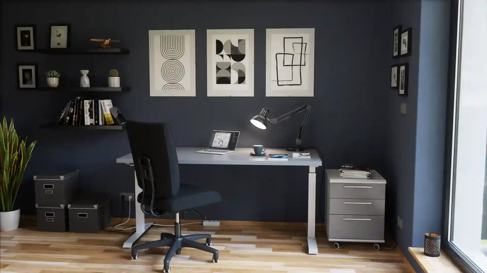 Photorealistic architectural render of a building interior created using Cinema 4D and Redshift