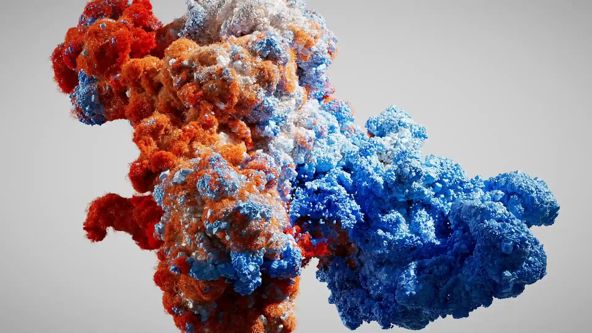 Dynamic motion graphics artwork with light trail effects created by a motion designer in Cinema 4D
