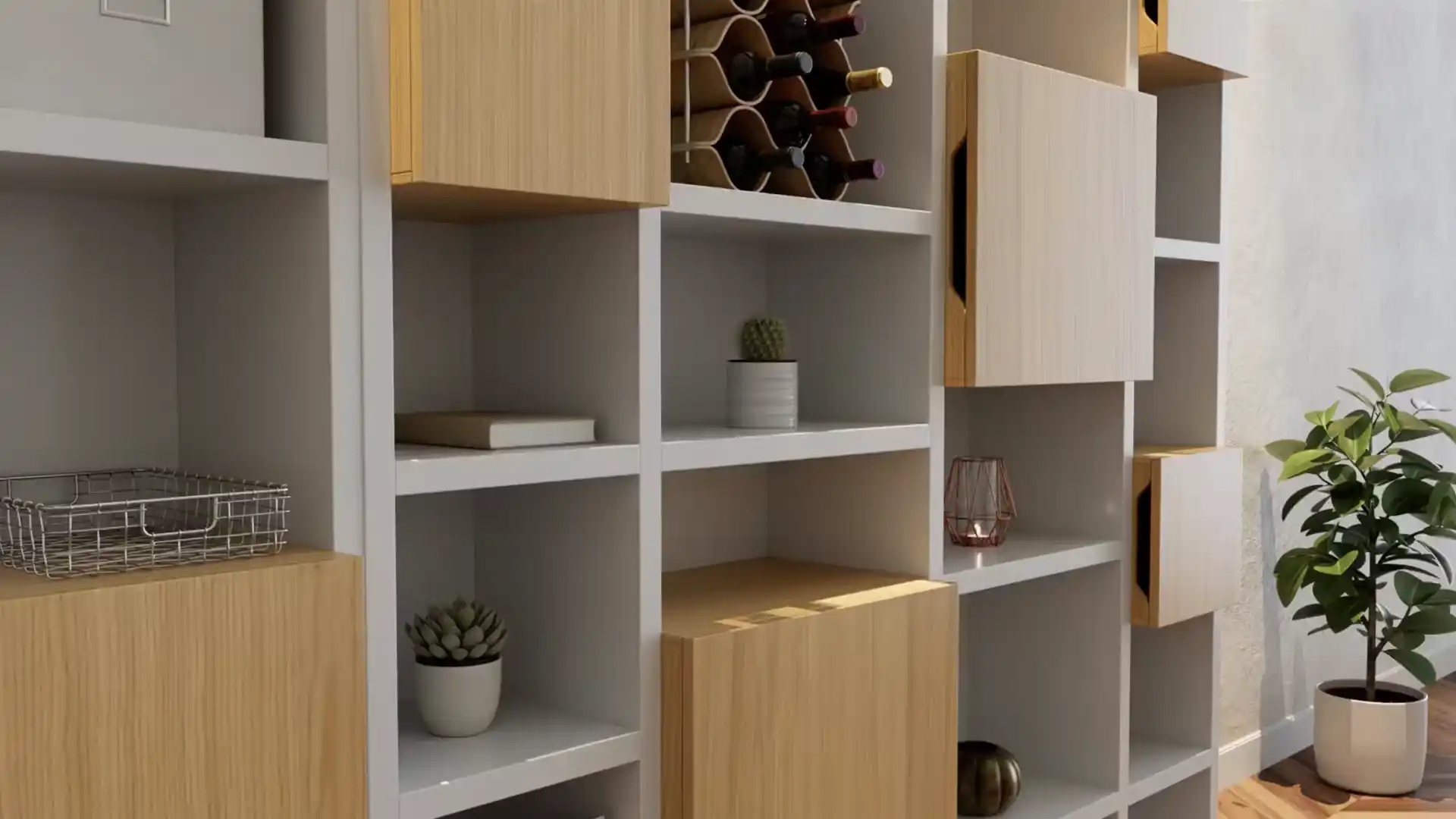 Preview of ready-to-use 3D models and material presets from the Capsules library