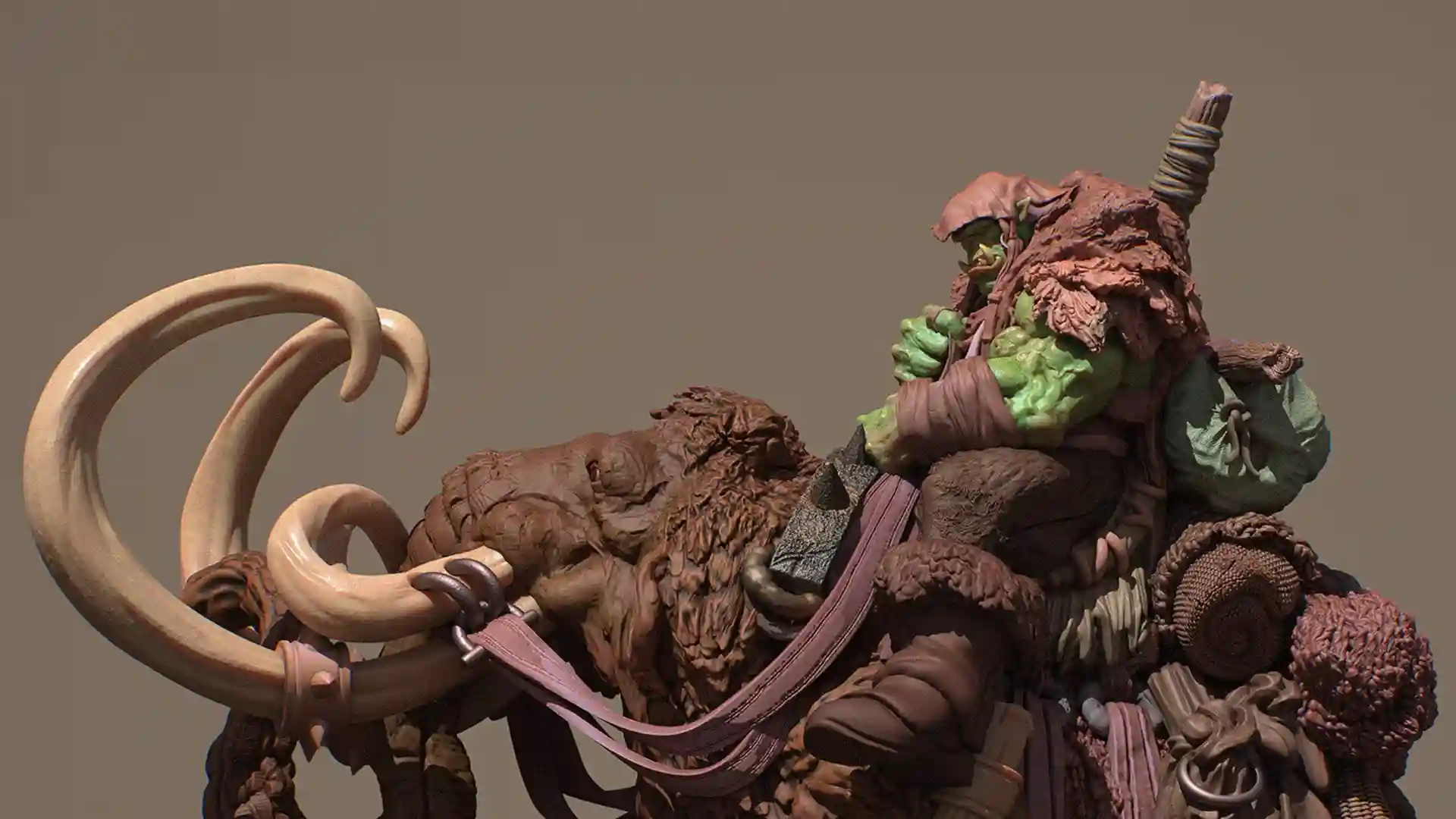 Game character and environment assets created using ZBrush and Cinema 4D
