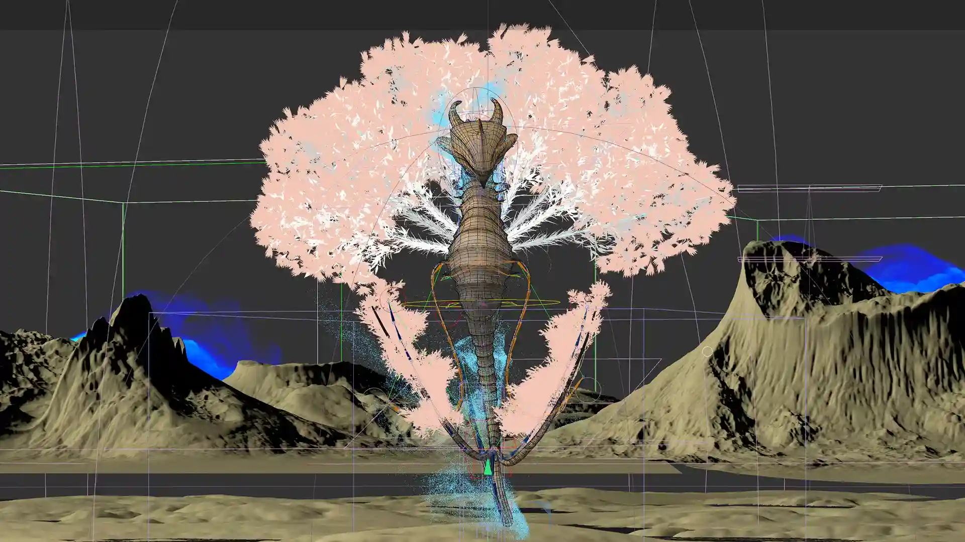 3D project moving from rough prototype to finished render in Cinema 4D