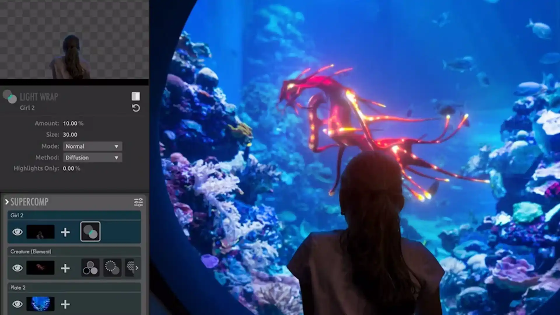 Video compositing and visual effects created using Maxon Red Giant tools