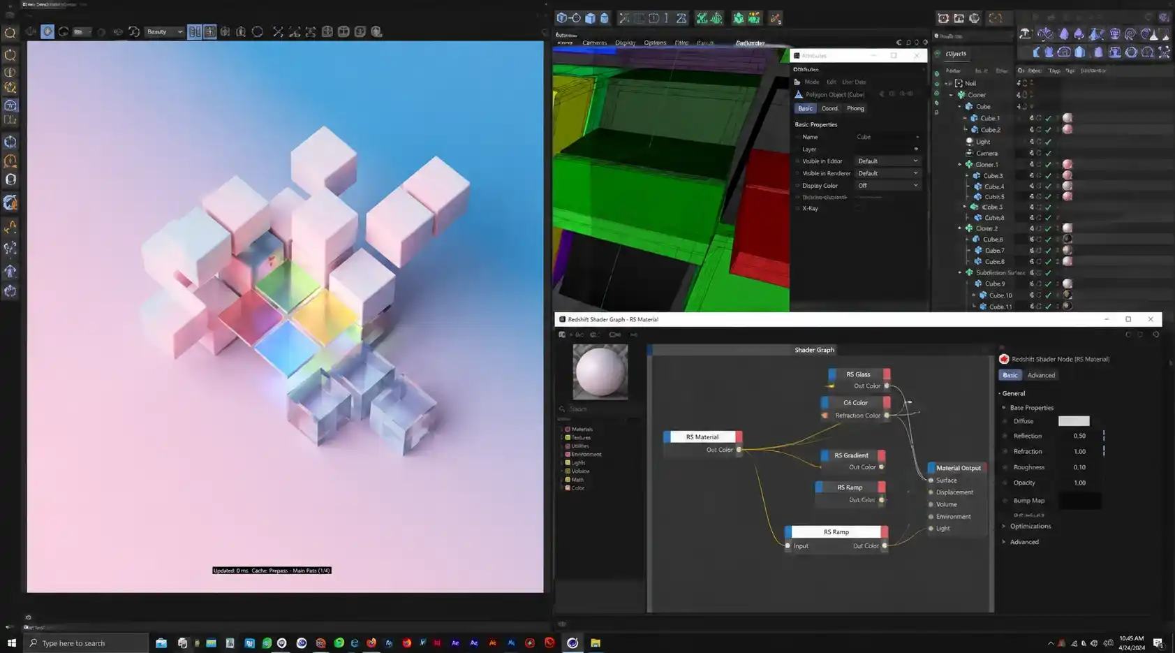 Maxon Redshift GPU renderer delivering high-speed photorealistic rendering performance