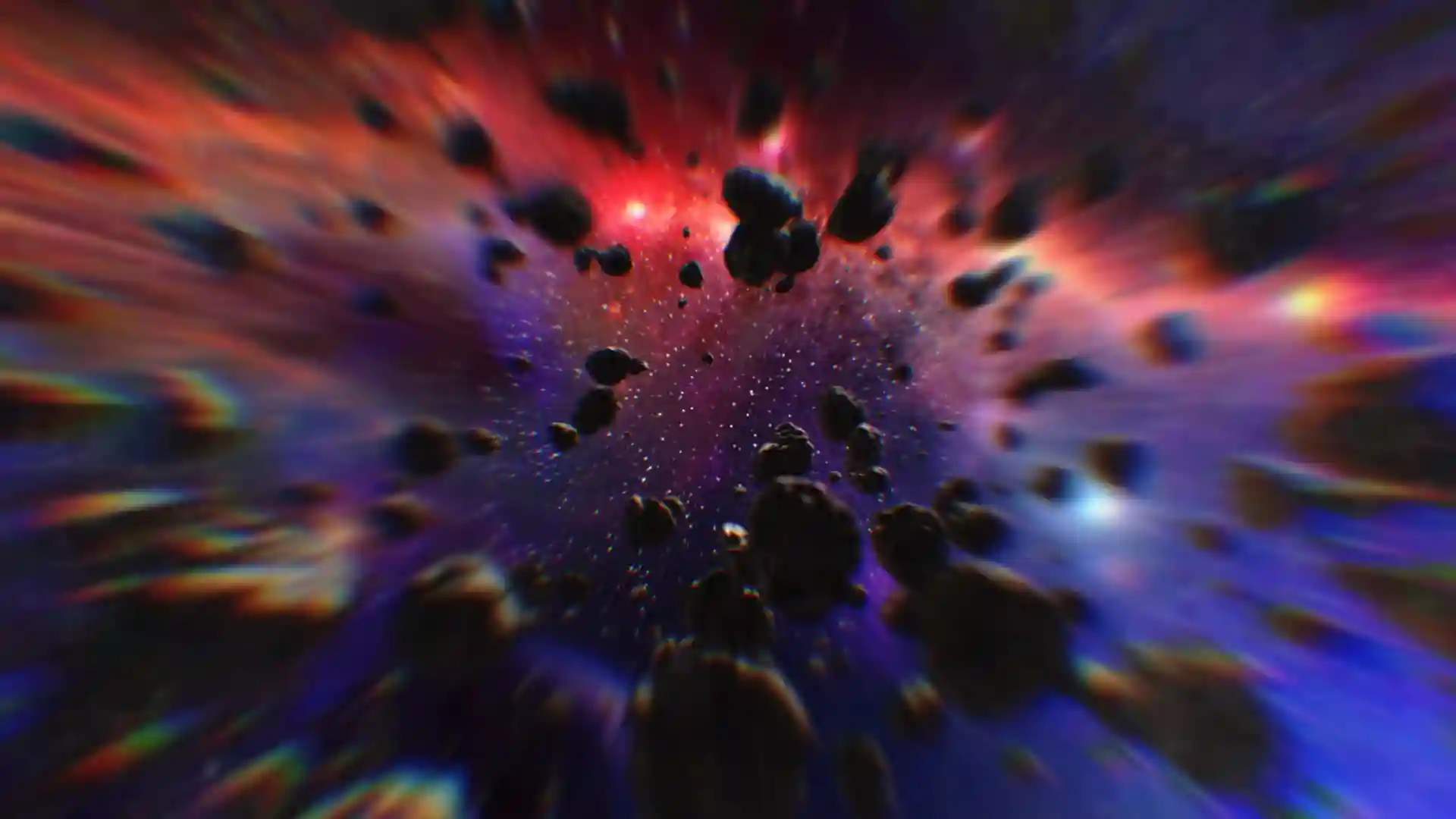 Maxon Universe distortion and RGB separation effects