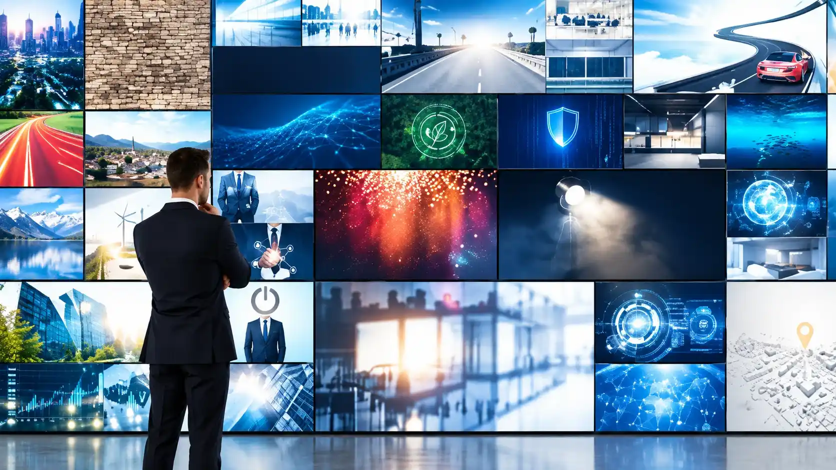 VuWall experience center with versatile display management