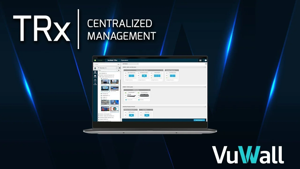 VuWall video wall visualization and control platform