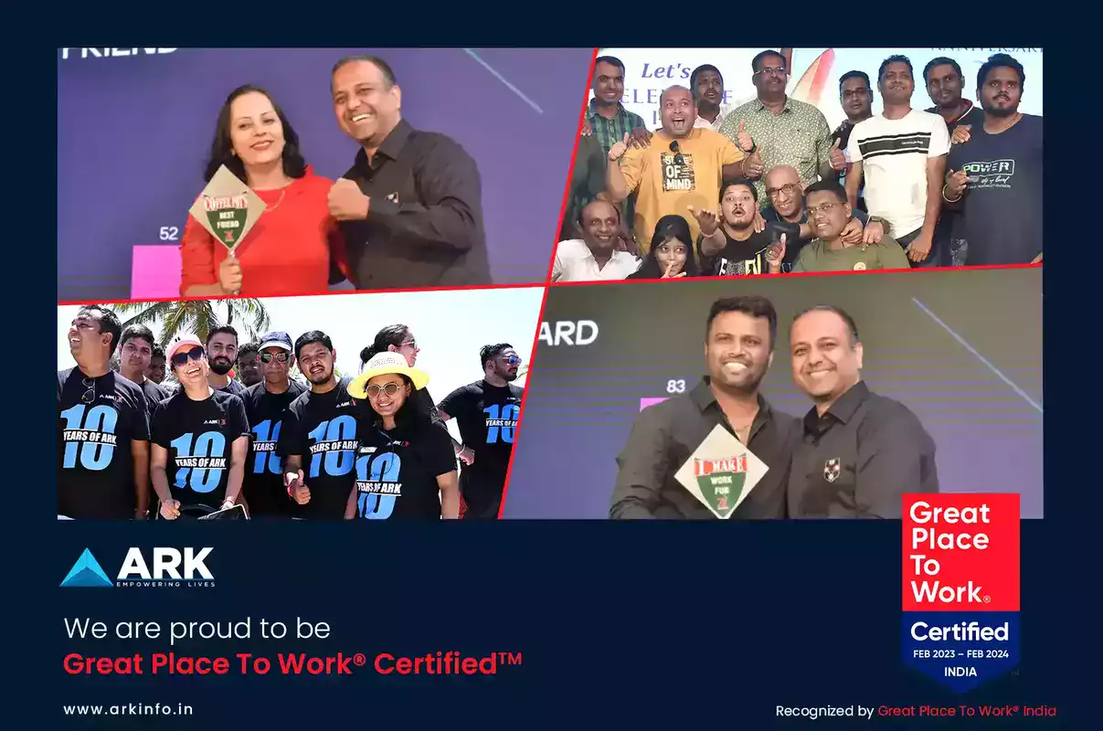 Great Place To Work Recognizes ARK as One of India’s Best Workplaces