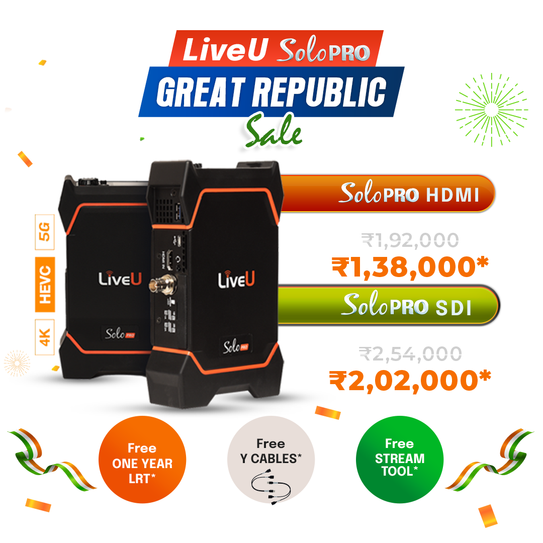 LiveU Solo Pro Black Friday Sale Offer